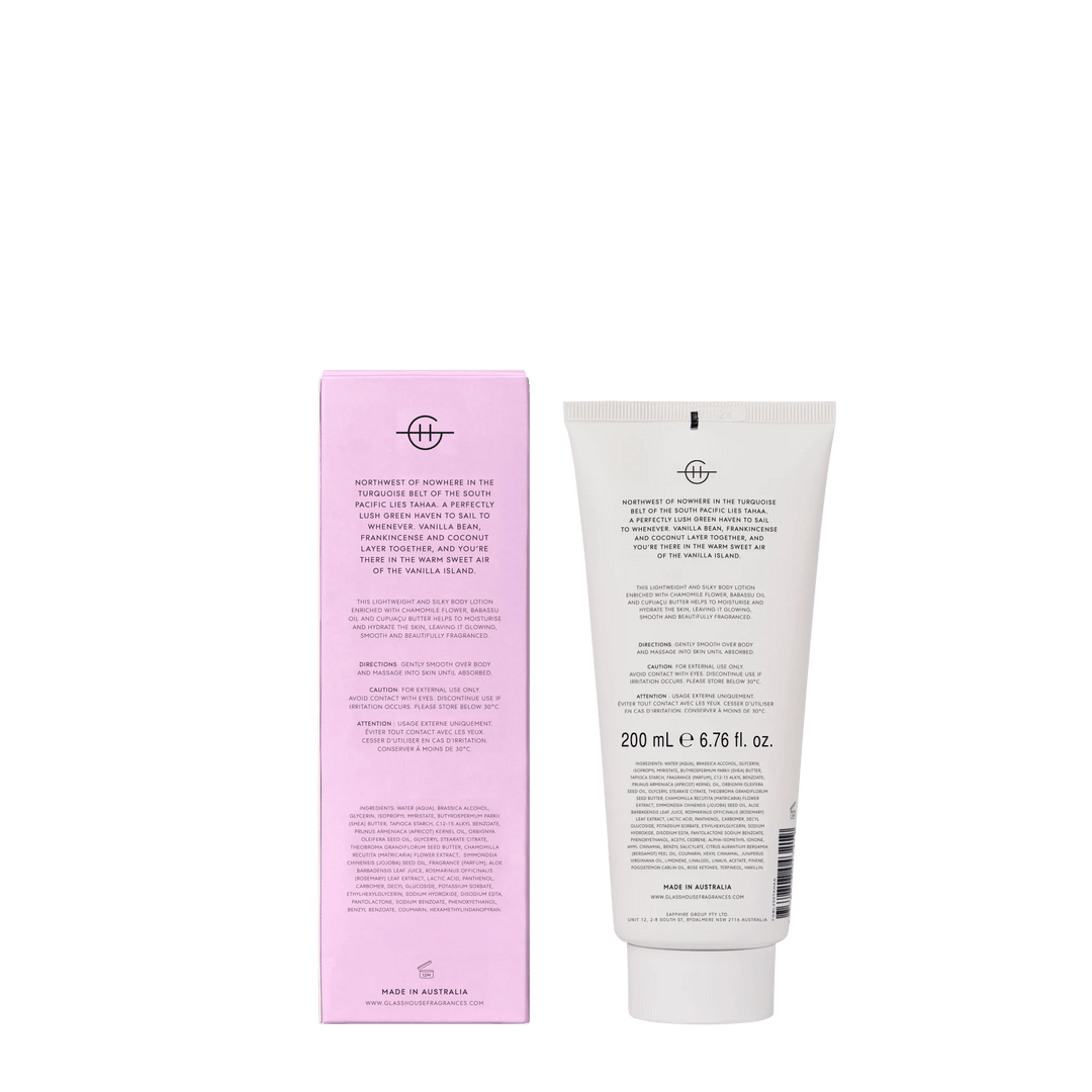 A Tahaa Affair Body Lotion 200ml - Chillis & More NZ