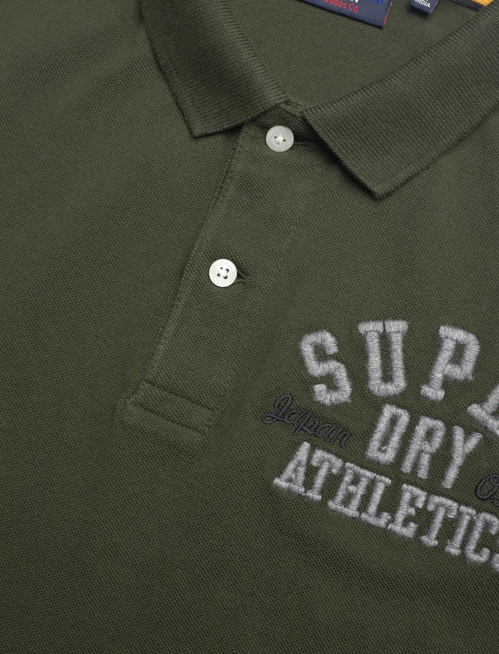 Applique Classic Fit Polo - Good Olive - Chillis & More NZ