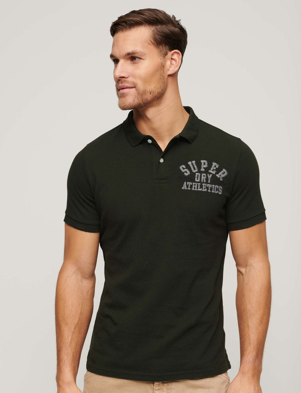 Applique Classic Fit Polo - Good Olive - Chillis & More NZ