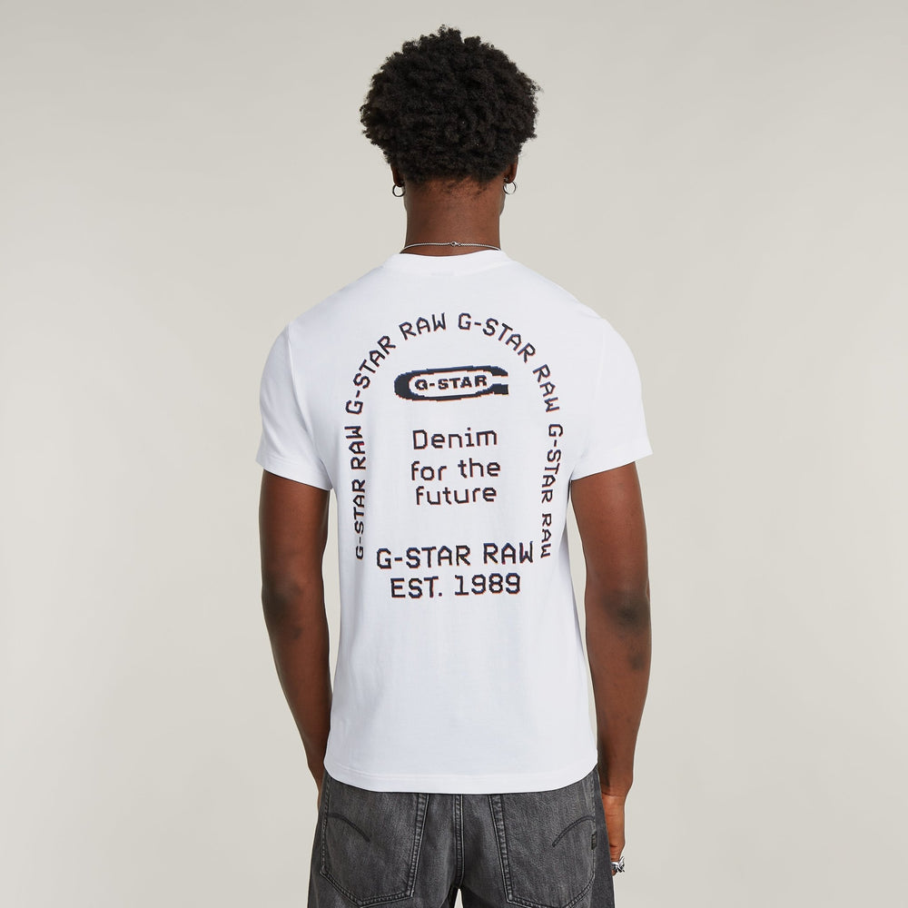 Back Graphic Arch Tee - White - Chillis & More NZ