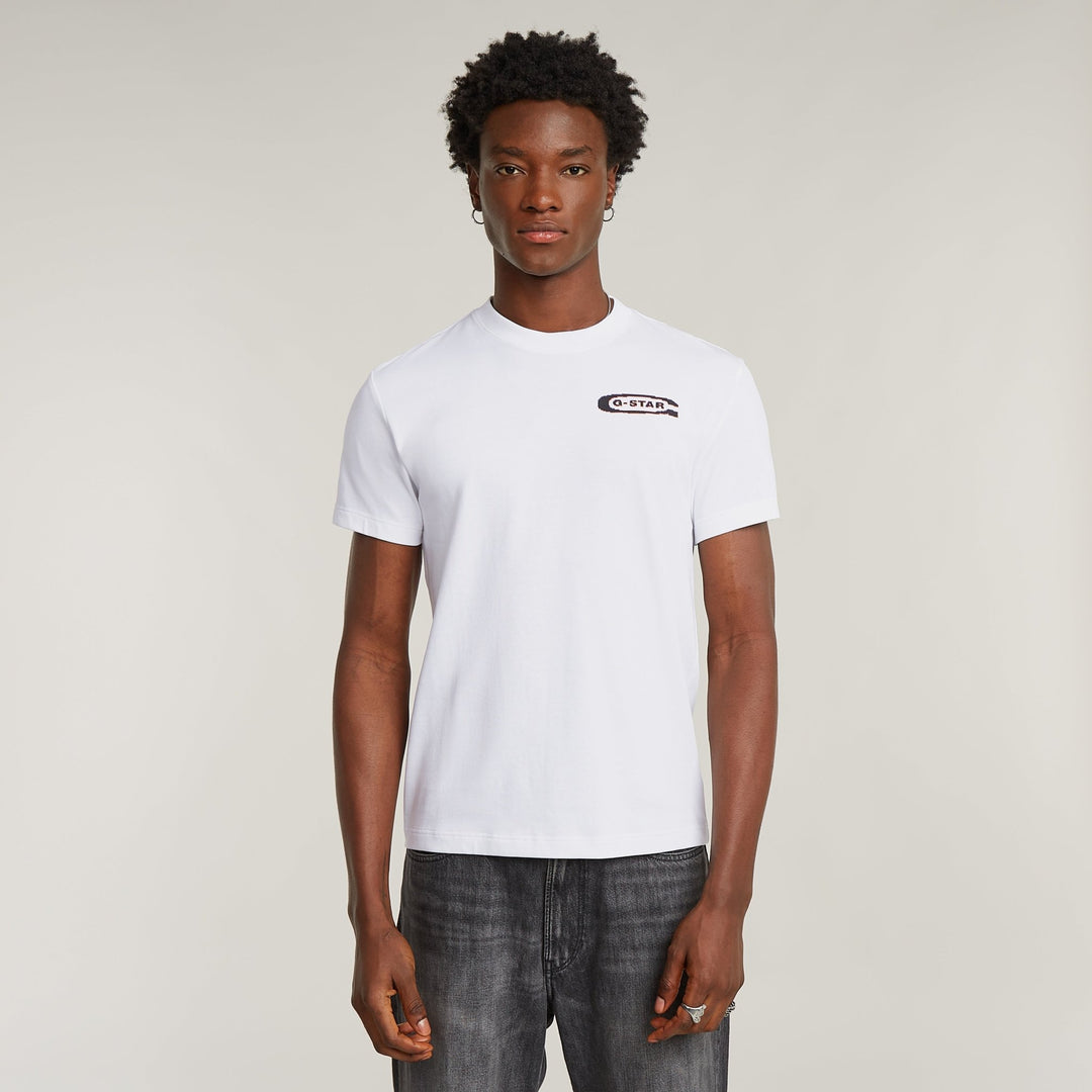 Back Graphic Arch Tee - White - Chillis & More NZ