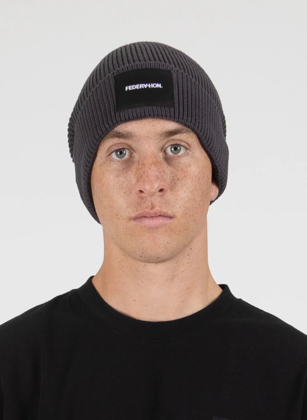 Badge Beanie - Charcoal - Chillis & More NZ