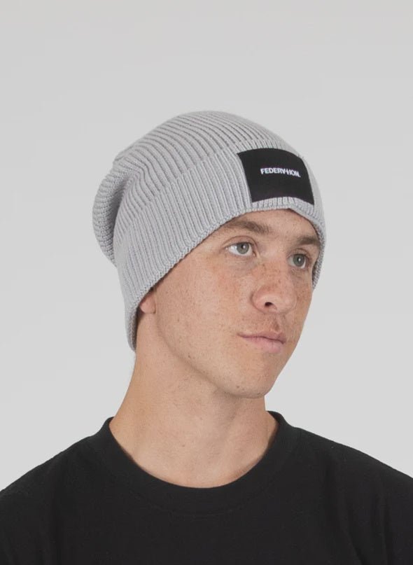 Badge Beanie - Silver - Chillis & More NZ