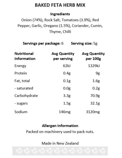 Baked Feta Herb Dip - Chillis & More NZ