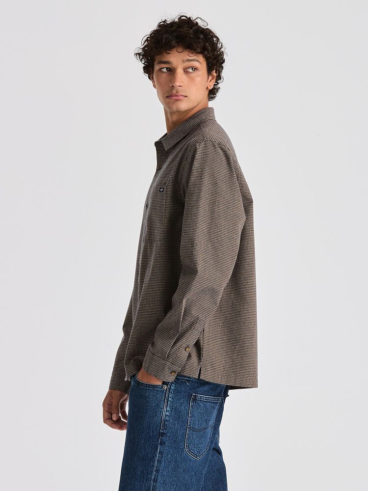 Bateman LS Shirt - Navy Check - Chillis & More NZ