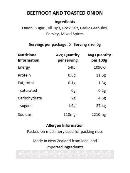 Beetroot and Toasted Onion Dip - Chillis & More NZ