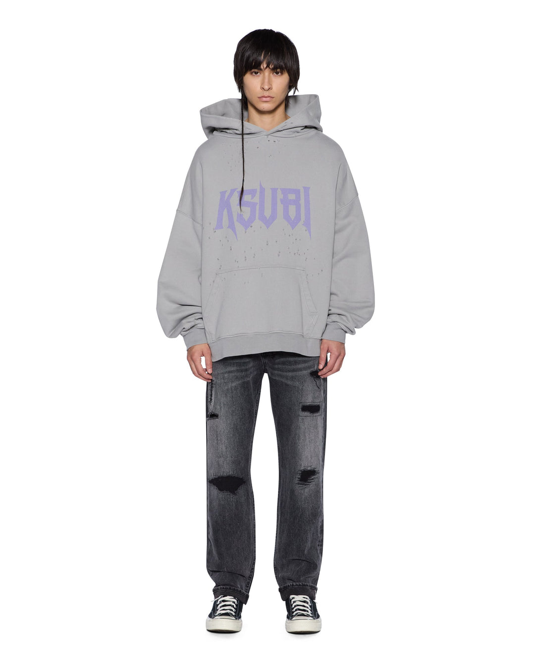 Blasted Hoodie - Smoke Grey - Chillis & More NZ