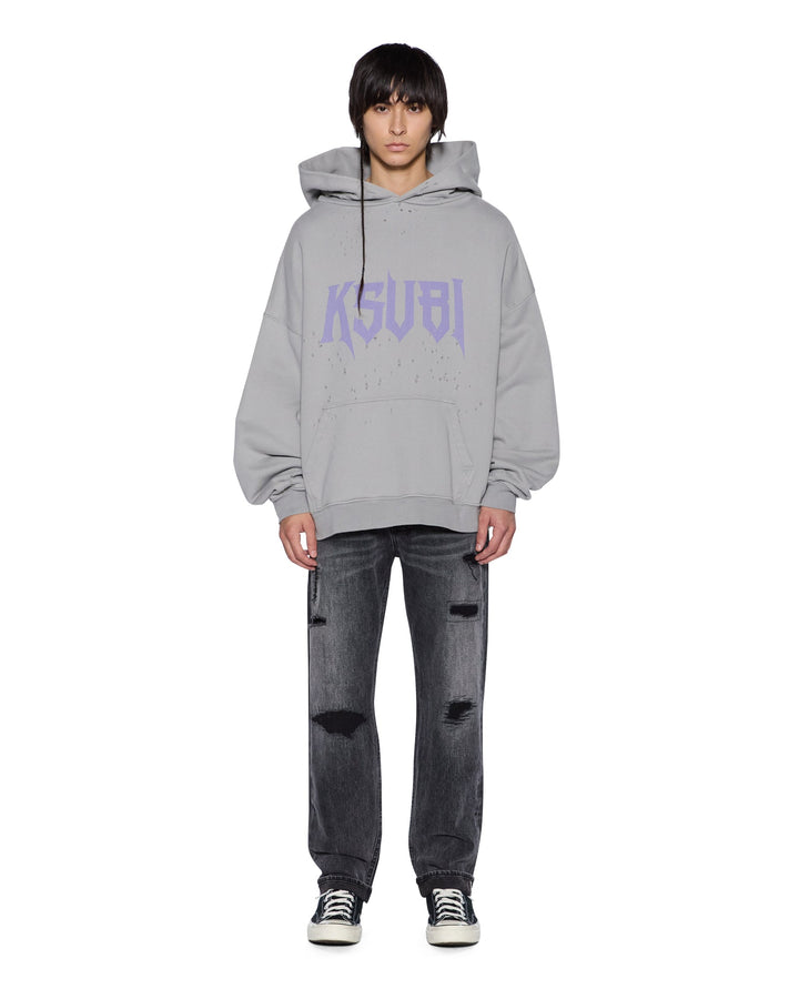 Blasted Hoodie - Smoke Grey - Chillis & More NZ