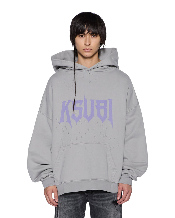 Blasted Hoodie - Smoke Grey - Chillis & More NZ