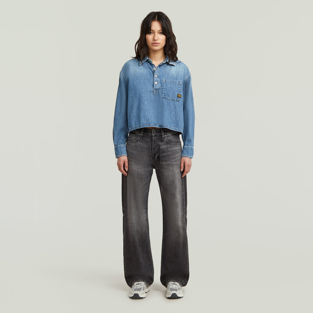 Boxy Day Shirt - Faded Isles Blue - Chillis & More NZ