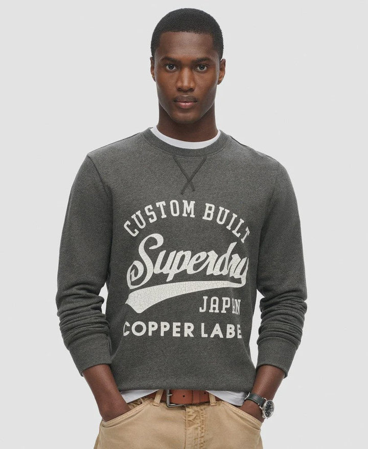 Copper Label Graphic Crew - Surplus Gravel Grey Grit - Chillis & More NZ