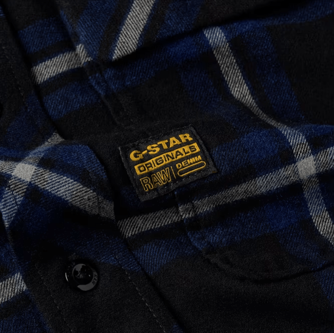 CPO Regular Shirt l/s - Rinsed Hiroto Check - Chillis & More NZ