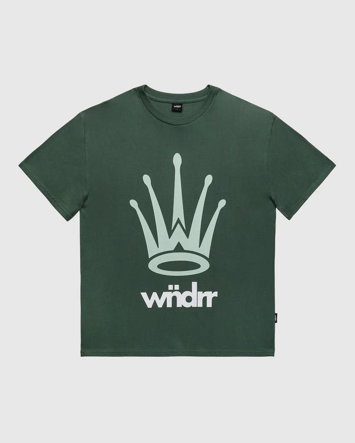 Crest Box Fit Tee - Dark Green - Chillis & More NZ