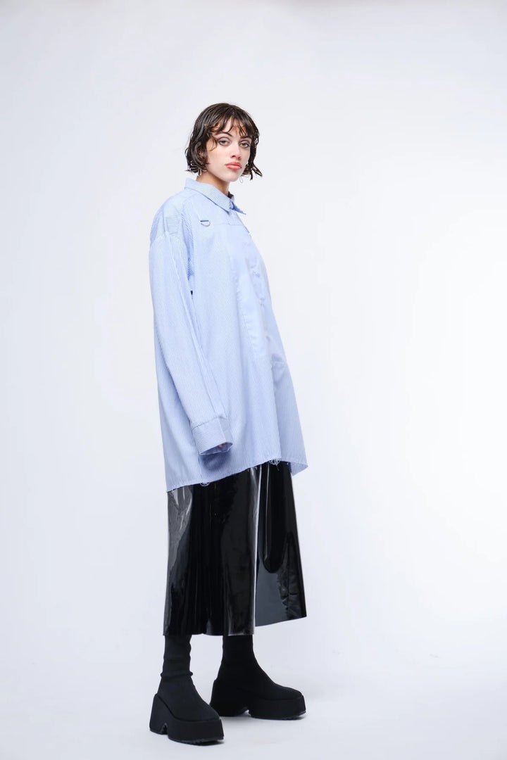 Evighet Shirt - Stripe/Office Blue - Chillis & More NZ