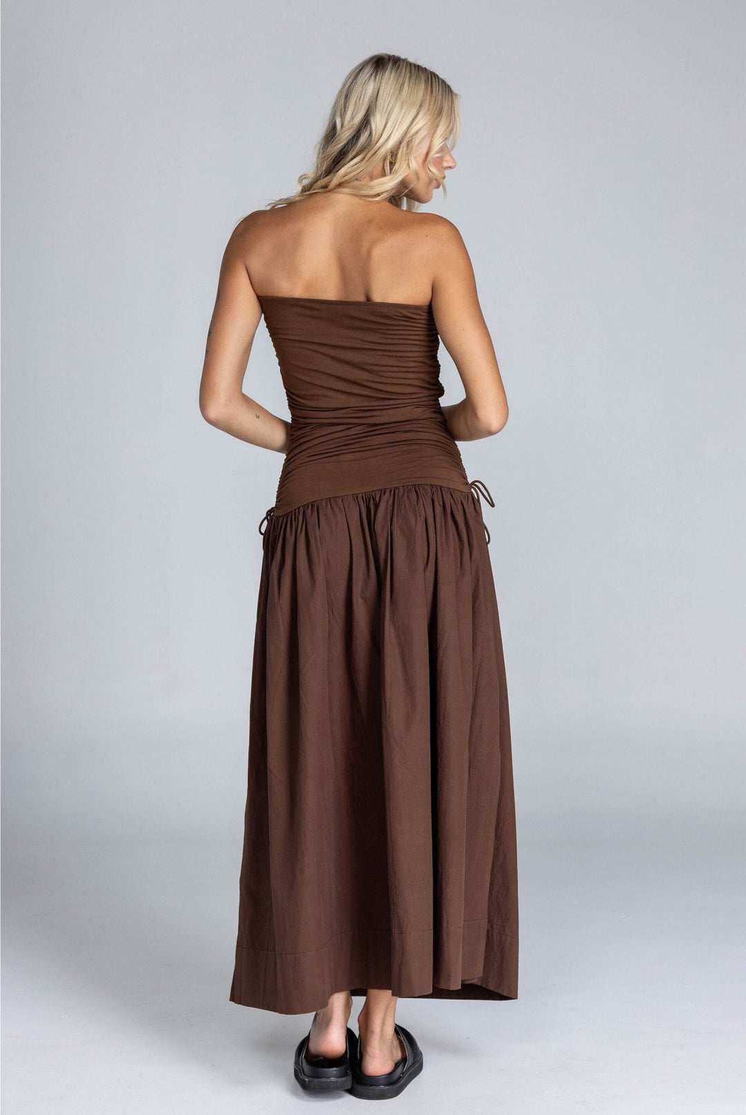 Flickering Hearts Dress - Chocolate - Chillis & More NZ