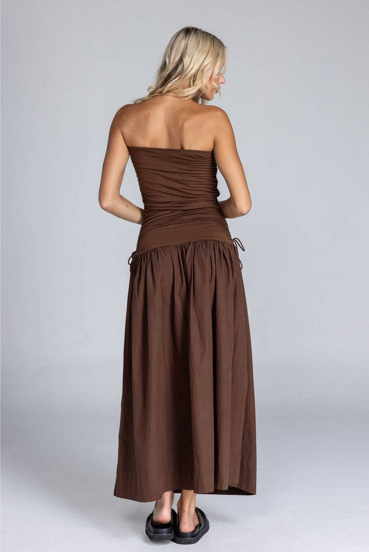 Flickering Hearts Dress - Chocolate - Chillis & More NZ