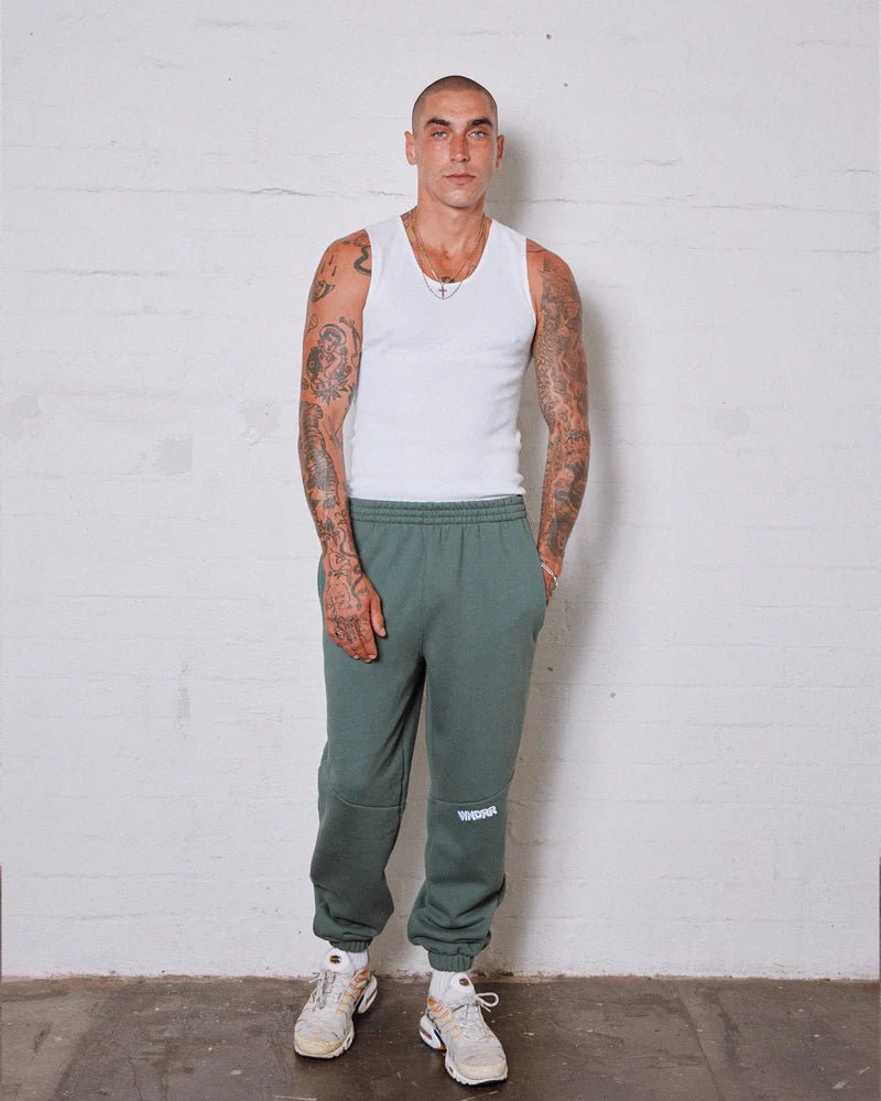Halo Baggy Trackpant - Dark Green - Chillis & More NZ