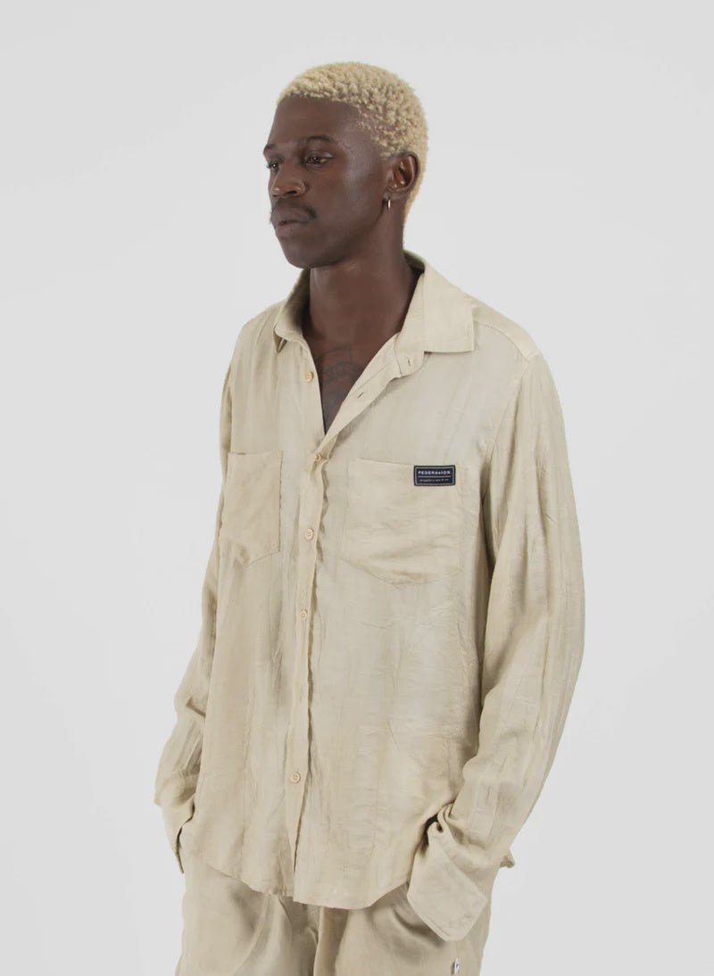 Linen Sunday Shirt - Natural - Chillis & More NZ