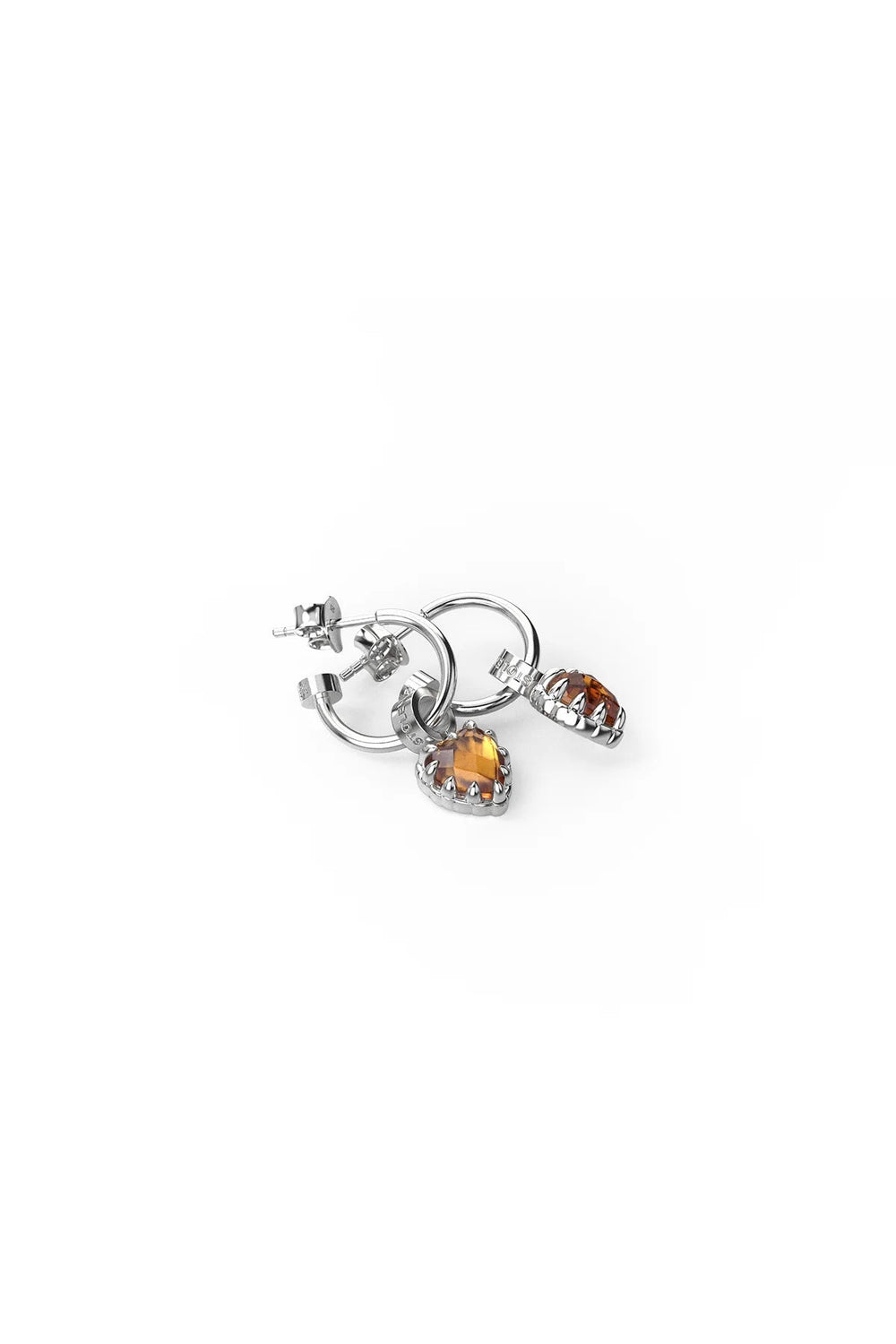 Love Anchor Earrings - Citrine - Chillis & More NZ