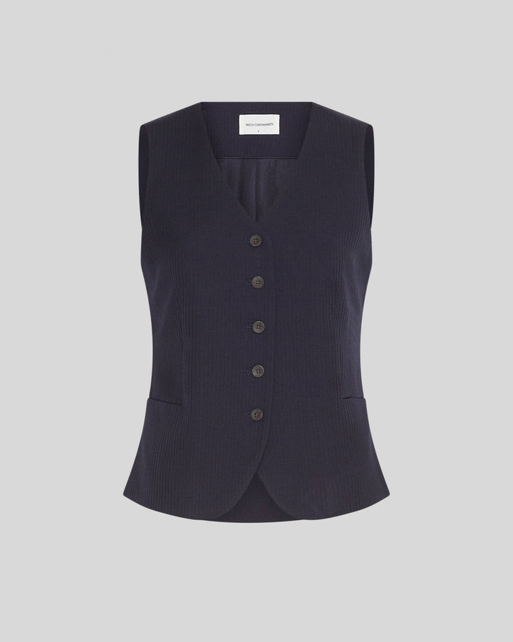 Maelynn Vest Stripe - Sky Captain - Chillis & More NZ