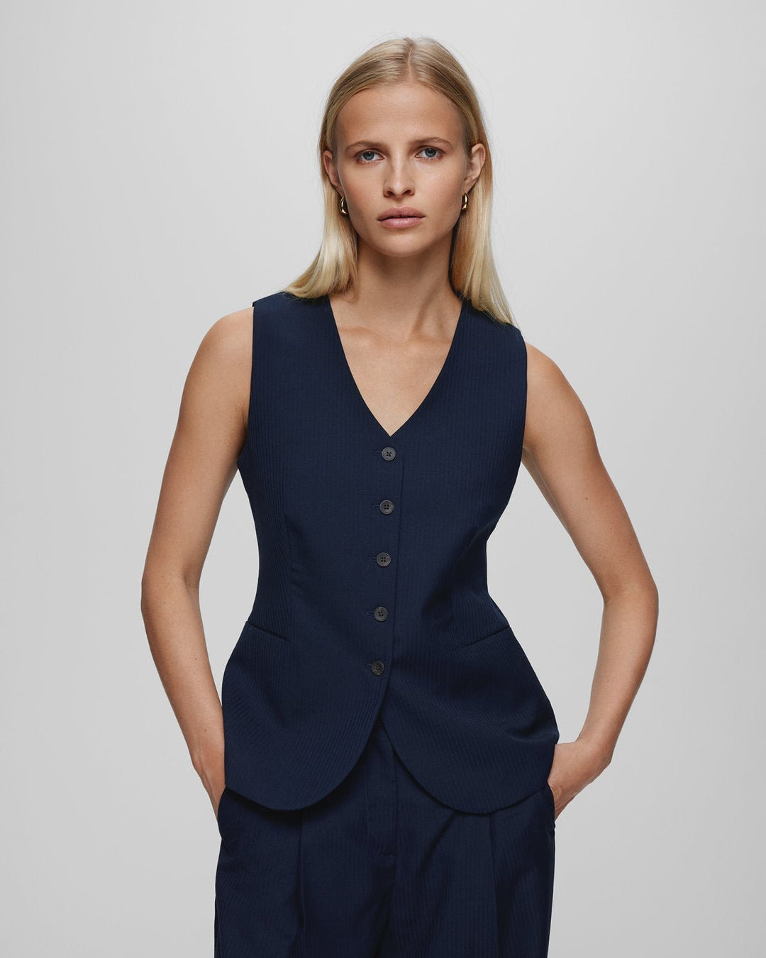 Maelynn Vest Stripe - Sky Captain - Chillis & More NZ