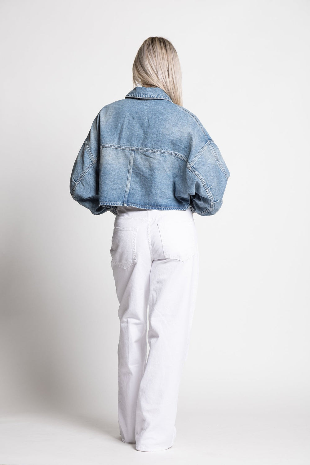 Mencia Crop Jacket - Linne X Wash - Chillis & More NZ
