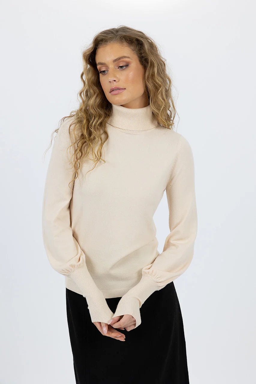 Nina Skivvy Knit - Cream - Chillis & More NZ