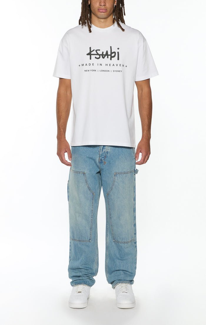 Plated Biggie SS Tee - Tru White - Chillis & More NZ