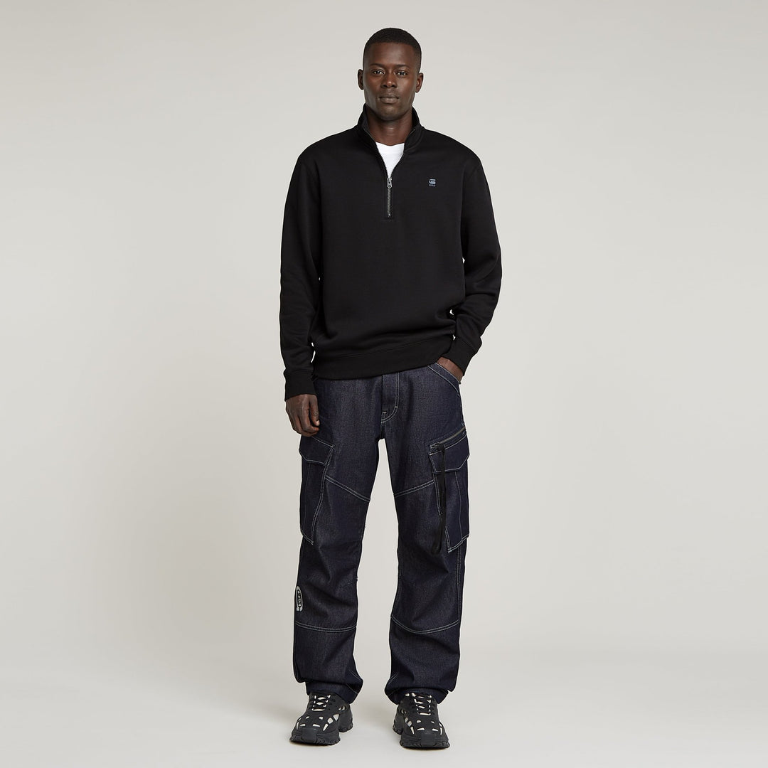 Premium Core Half Zip R SW L/S - Dk Black - Chillis & More NZ