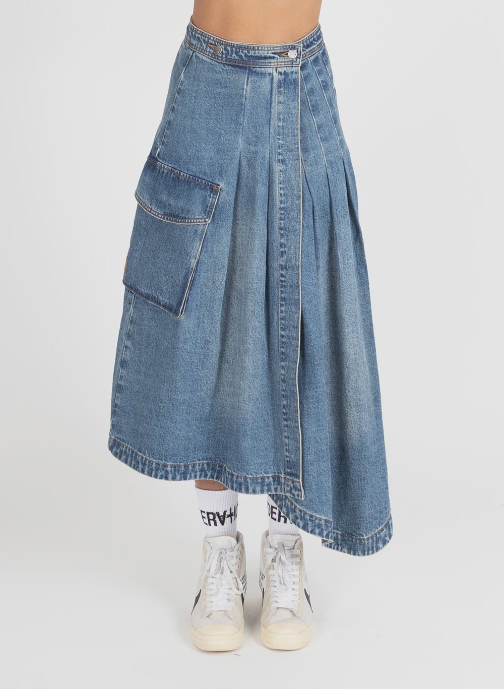 Present Skirt - Washed Blue - Chillis & More NZ