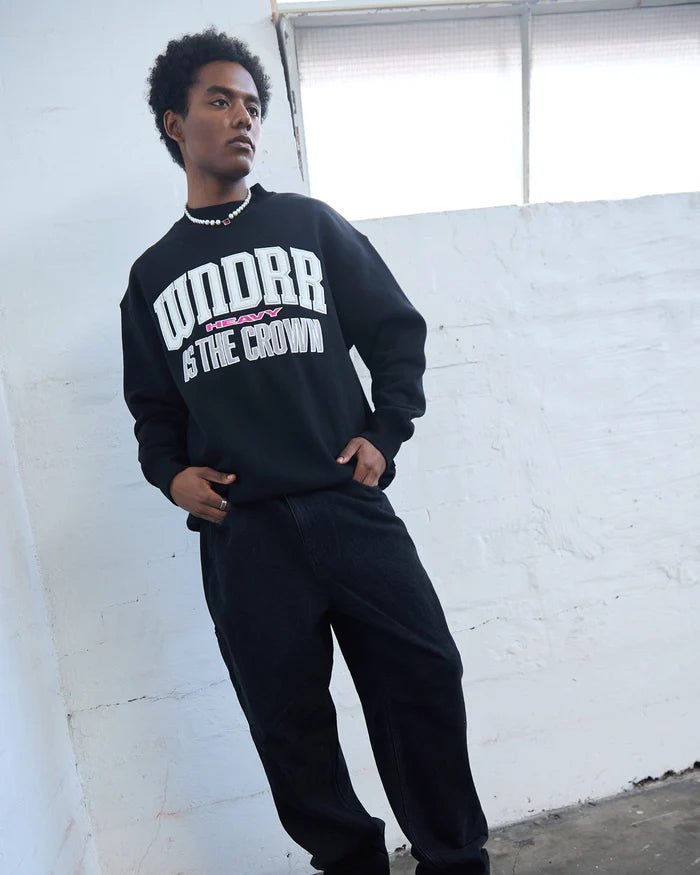 Prologue Crew Sweater - Black - Chillis & More NZ