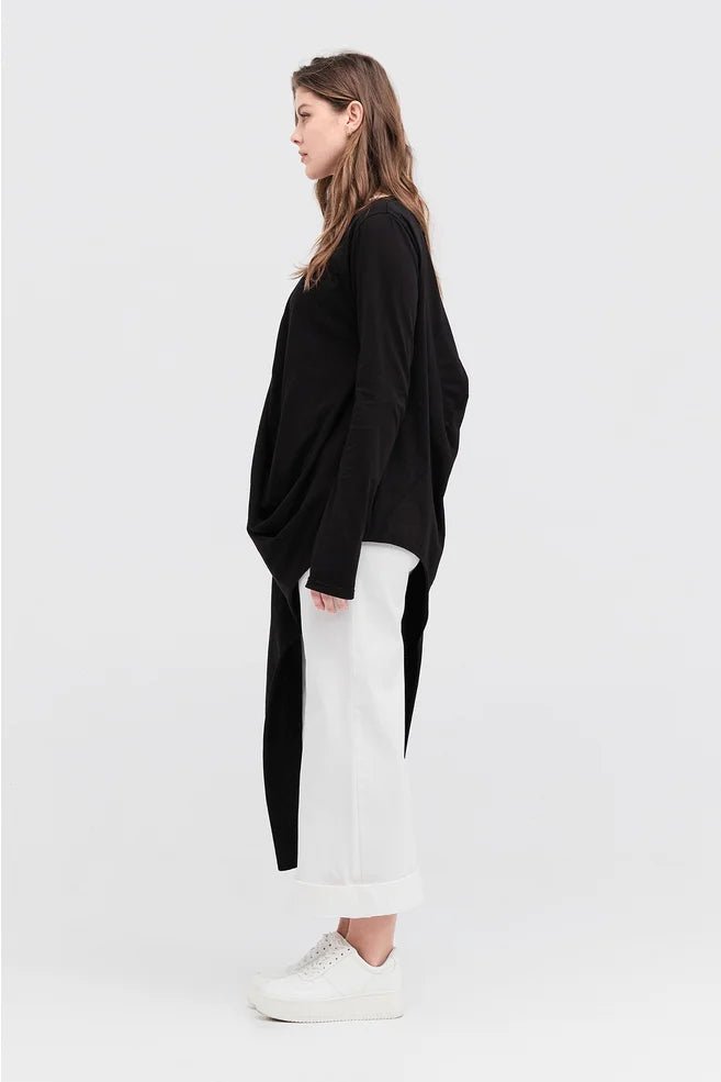 Rotate Tunic - Black - Chillis & More NZ