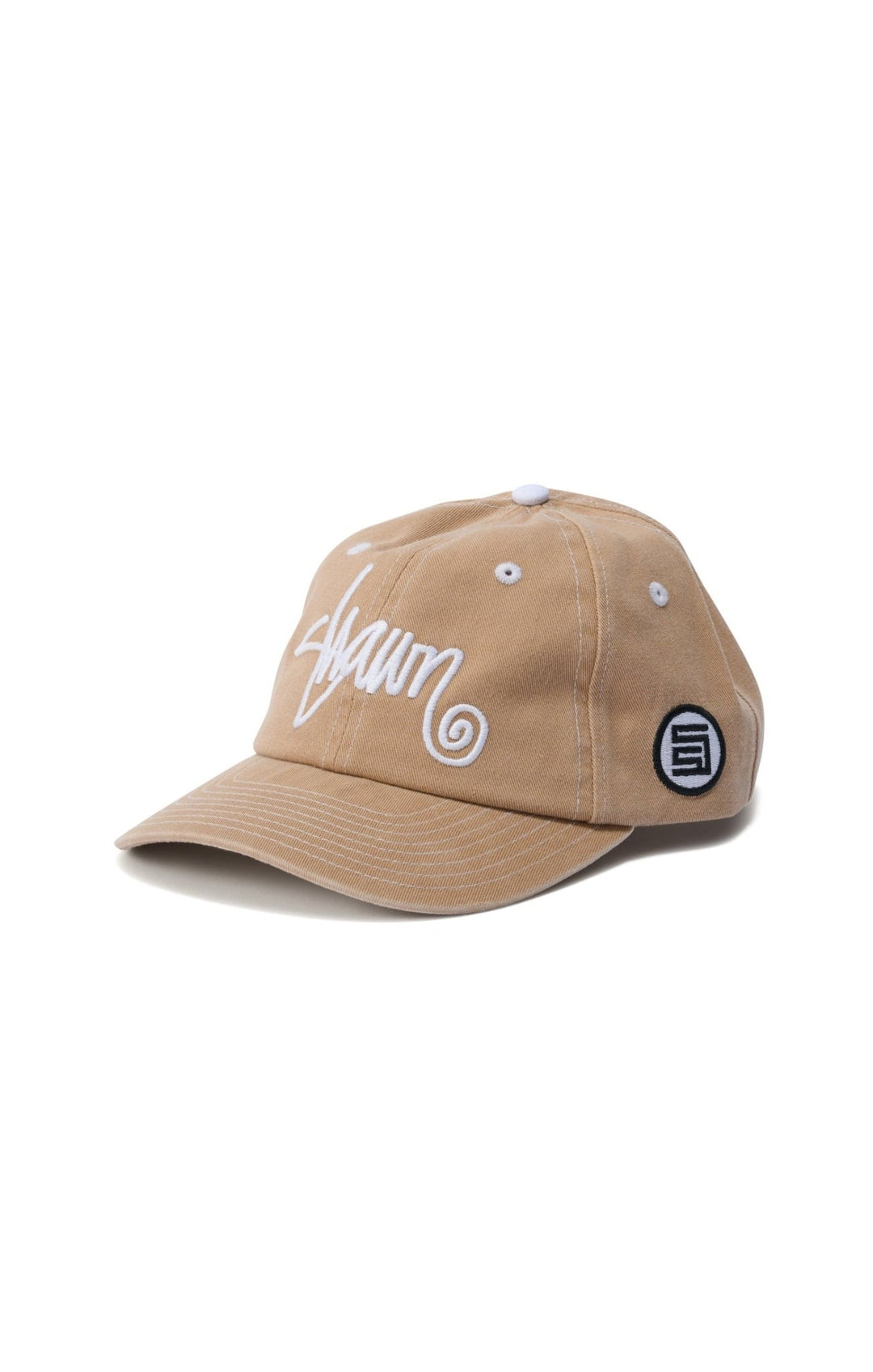 Shawn Script Strapback Cap - Sand - Chillis & More NZ