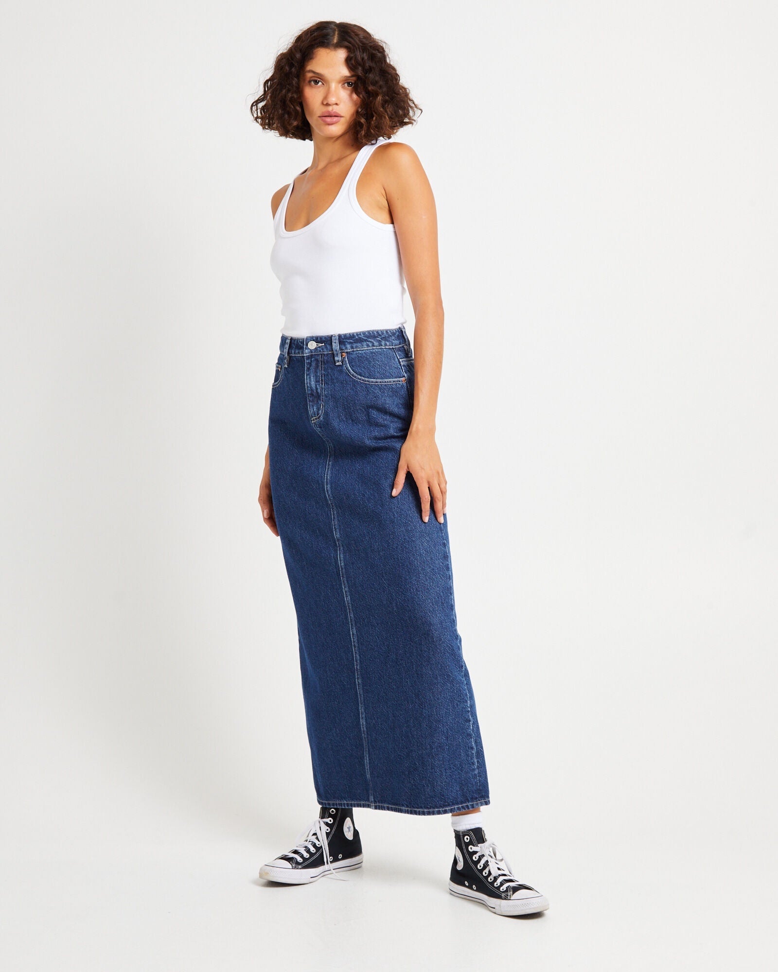 美品✨21SS EVERYDAY I LIKE Cu/R maxi skirt Women's Maxi Skirts & Long Skirts | Simons