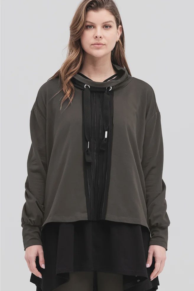 Strip Brink Sweater - Tarmac/Black - Chillis & More NZ