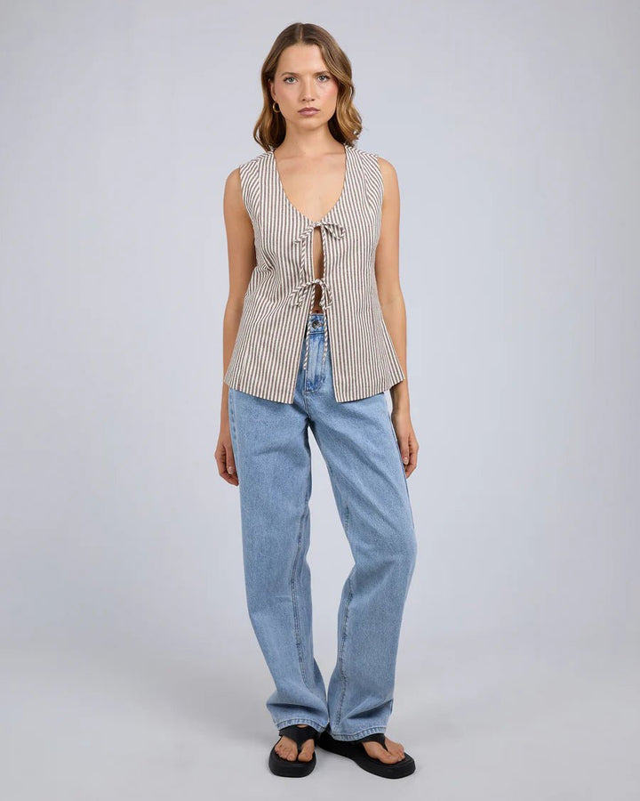 Sunday Tie Top - Chocolate - Chillis & More NZ