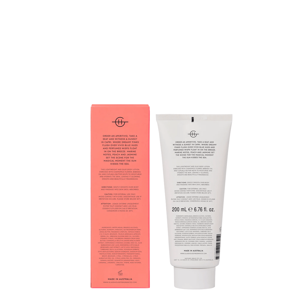 Sunsets in Capri Body Lotion 200ml - Chillis & More NZ