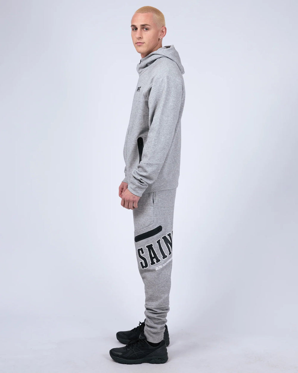 Tech Zip Hoodie - Grey Marle - Chillis & More NZ