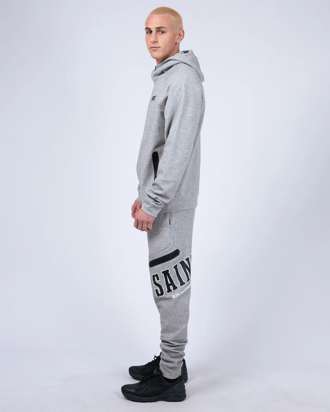 Tech Zip Hoodie - Grey Marle - Chillis & More NZ