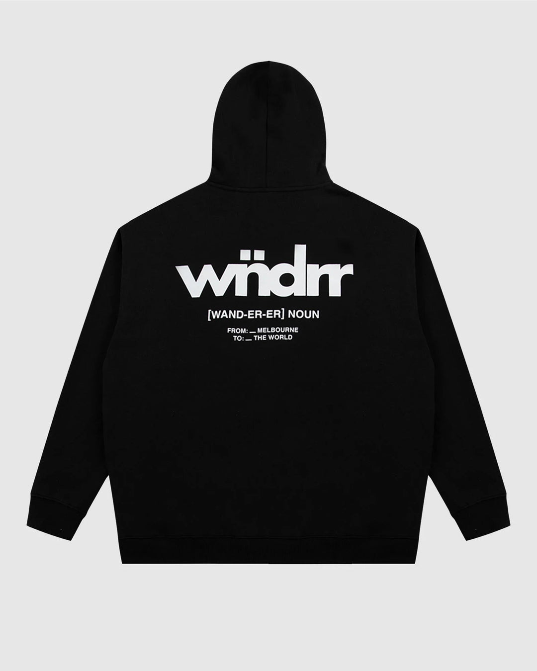 The World Hood Sweat - Black - Chillis & More NZ