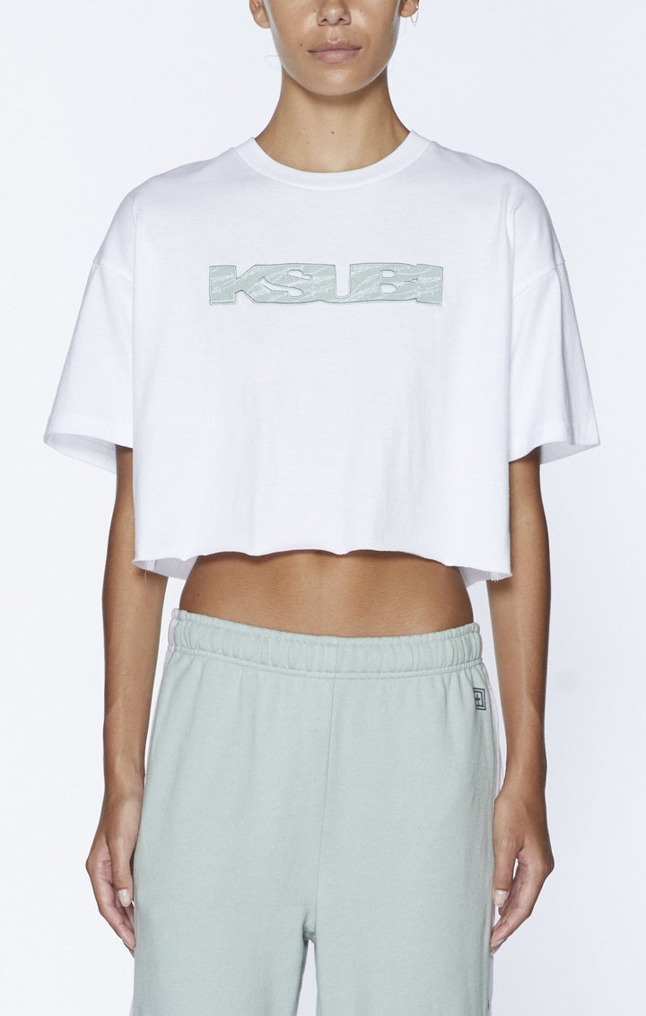 Unchained Oh G Crop Top - White - Chillis & More NZ