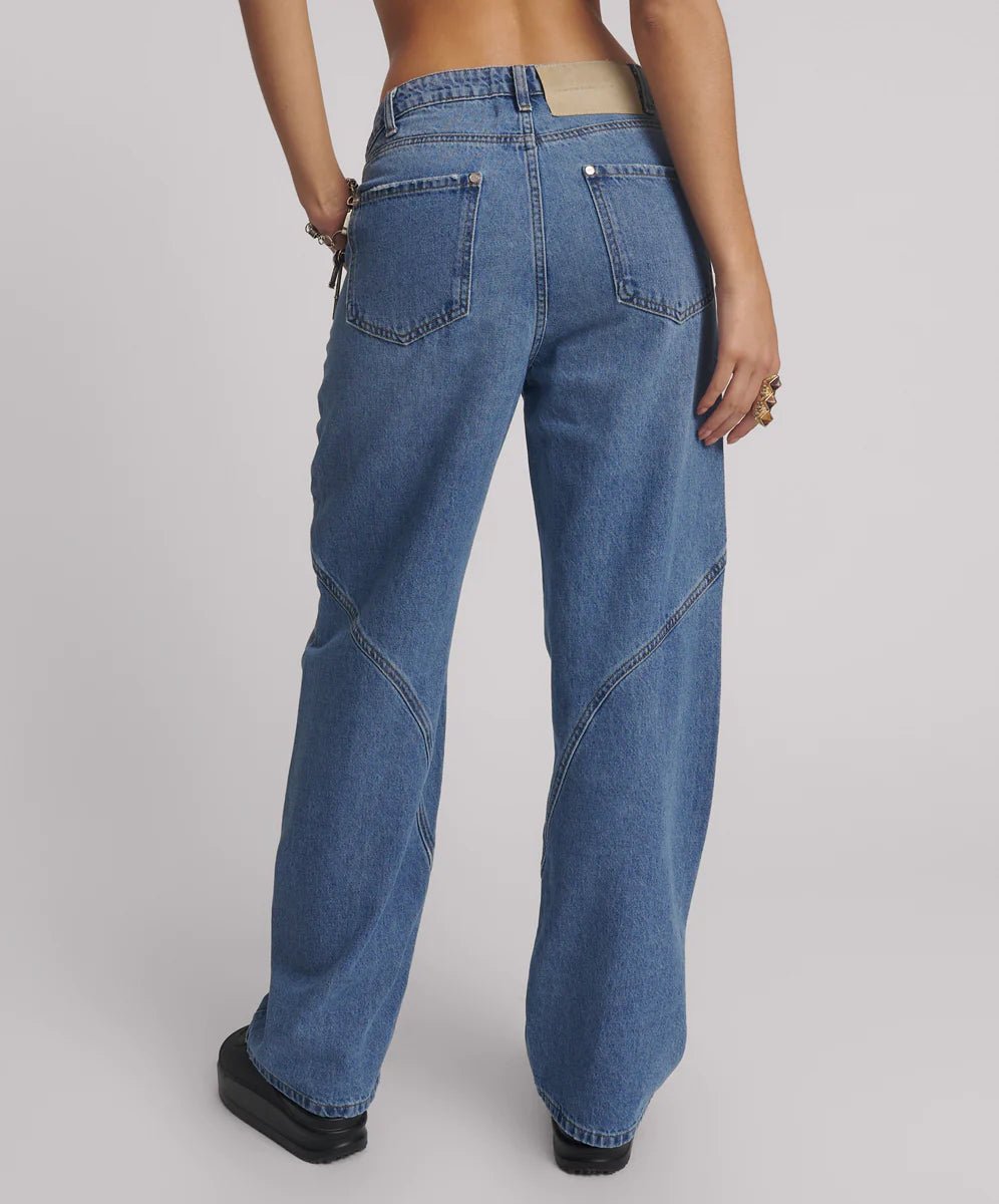 Western Wonders Mid Waist Jean - Blue Estate - Chillis & More NZ