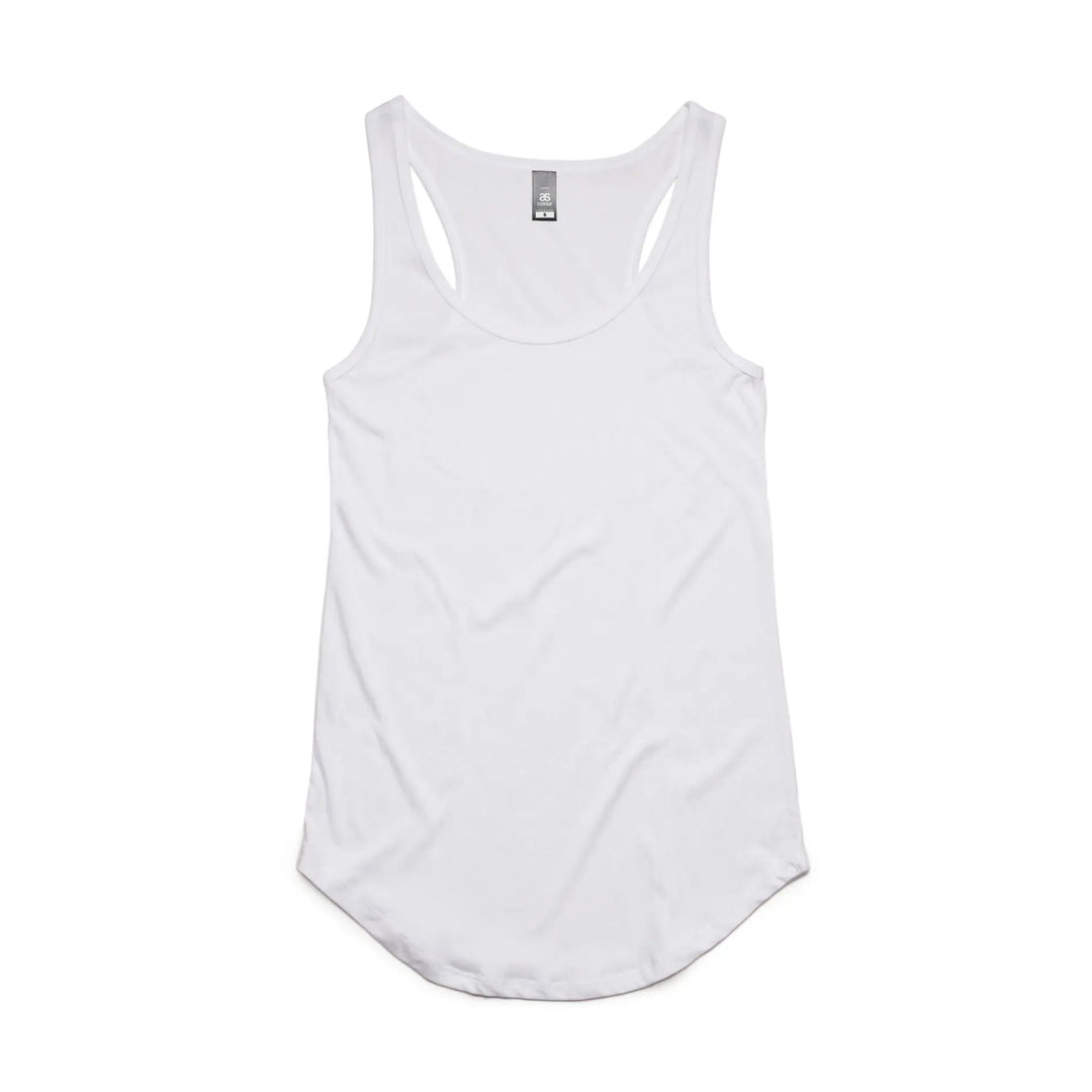 4007 Dash Singlet - White - Chillis & More NZ