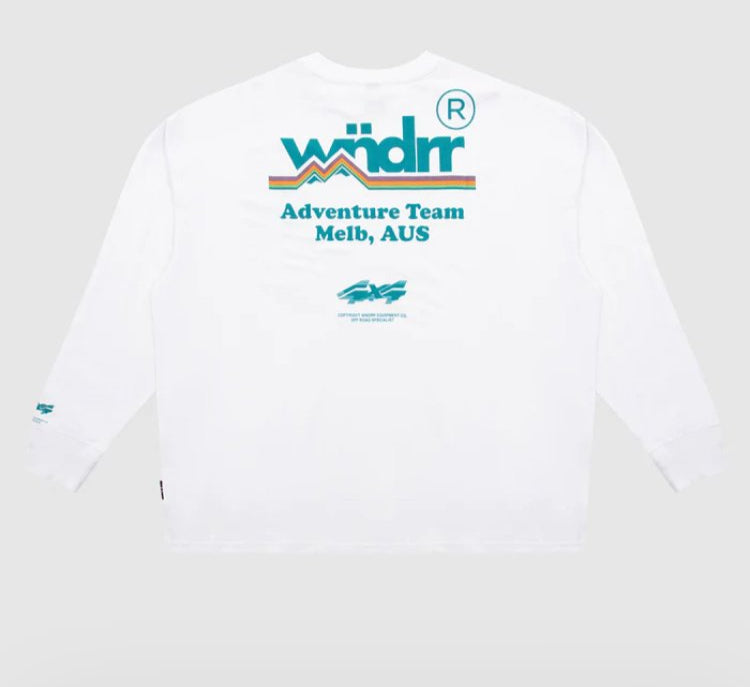 Departure Long Sleeve Tee - White - Chillis & More NZ