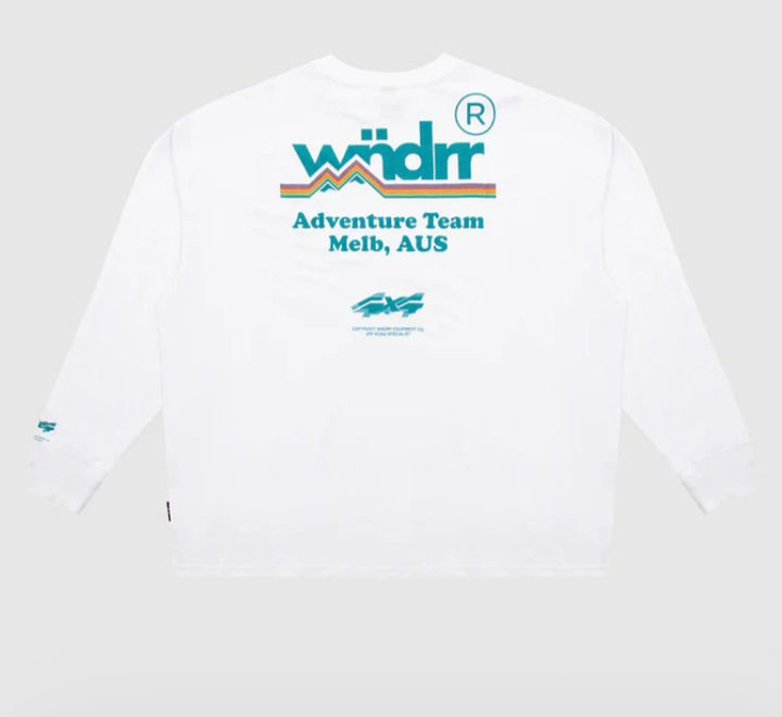 Departure Long Sleeve Tee - White - Chillis & More NZ