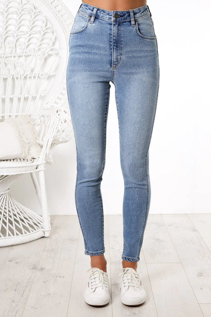 Hi Pins Cropped Jean -Highway Queen Blue - Chillis & More NZ