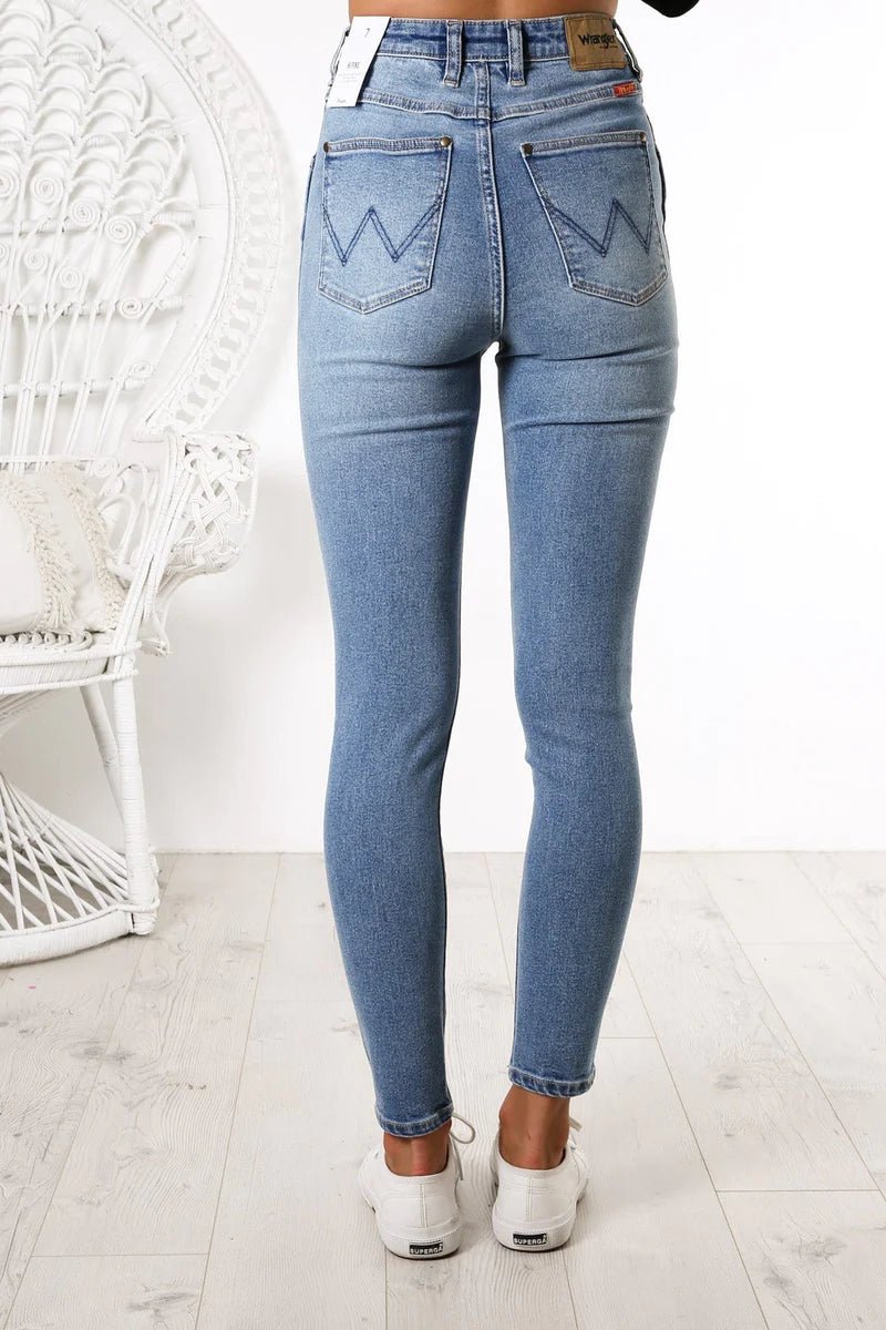 Hi Pins Cropped Jean -Highway Queen Blue - Chillis & More NZ