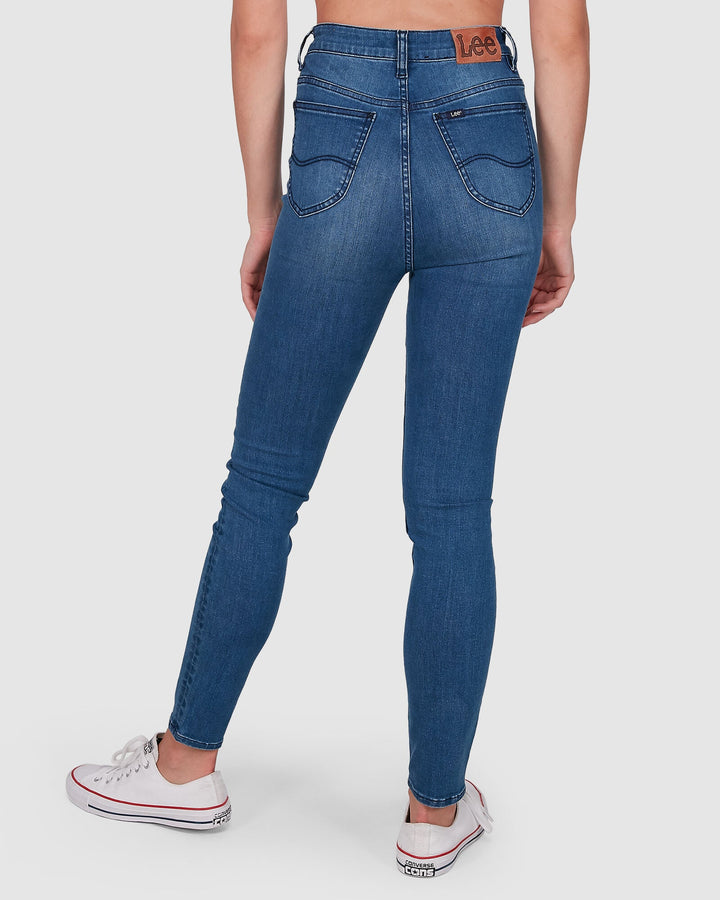 High Licks Crop Jean - Stellar Blue - Chillis & More NZ