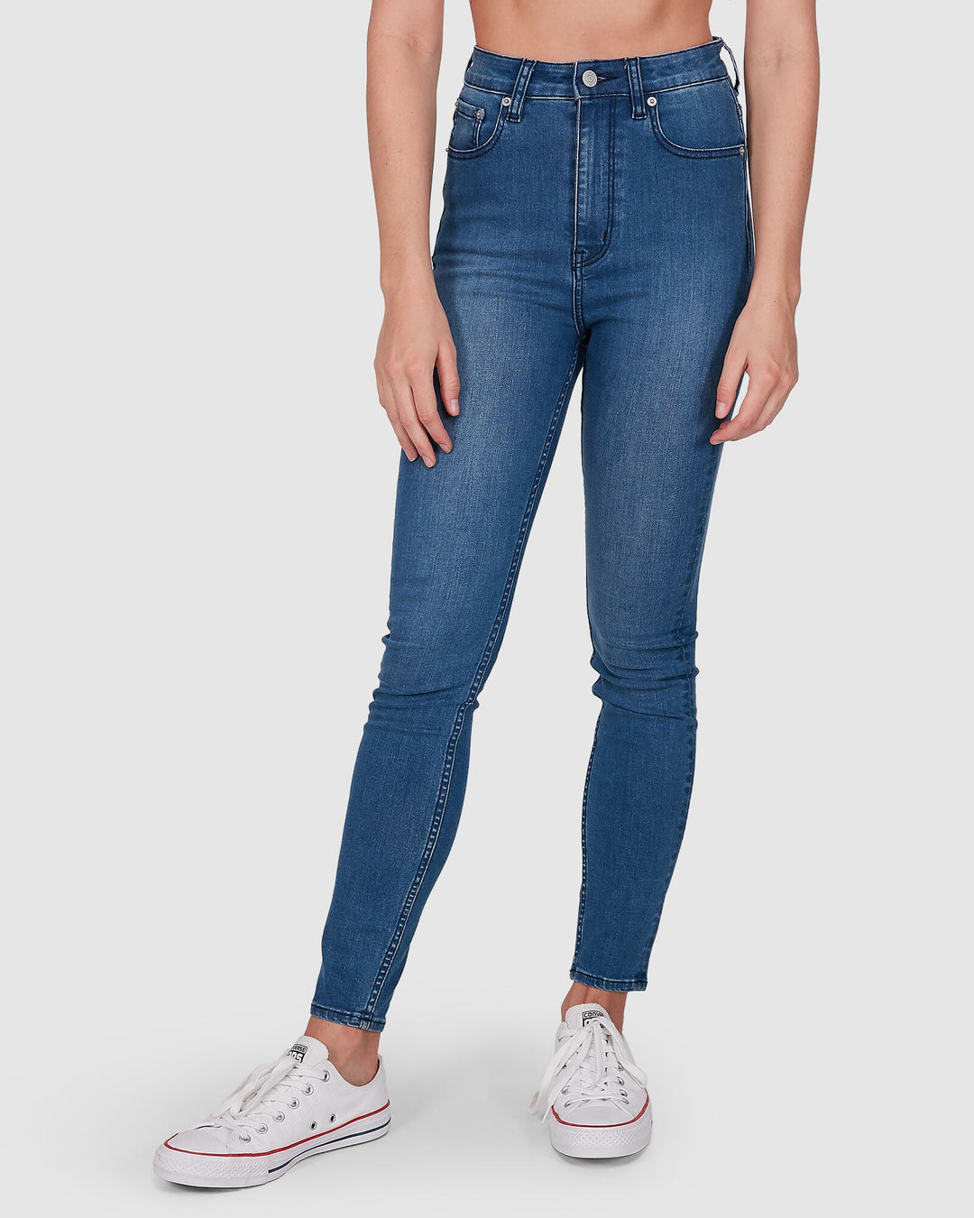 High Licks Crop Jean - Stellar Blue - Chillis & More NZ