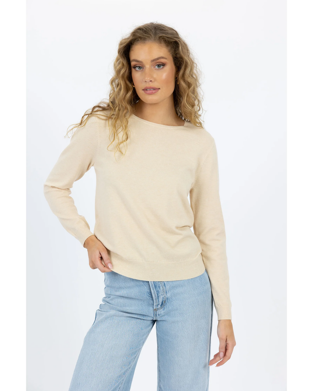 Mae Knit Jumper - Cream - Chillis & More NZ